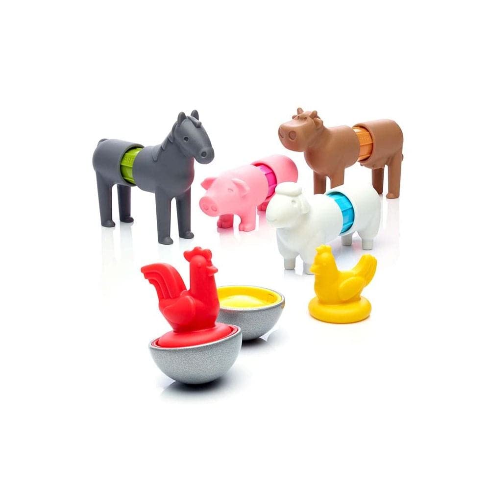 SmartGames SmartMax My First Farm Animals Magnetic Discovery Play Set, 16 Pieces, Ages 1.5-5 6