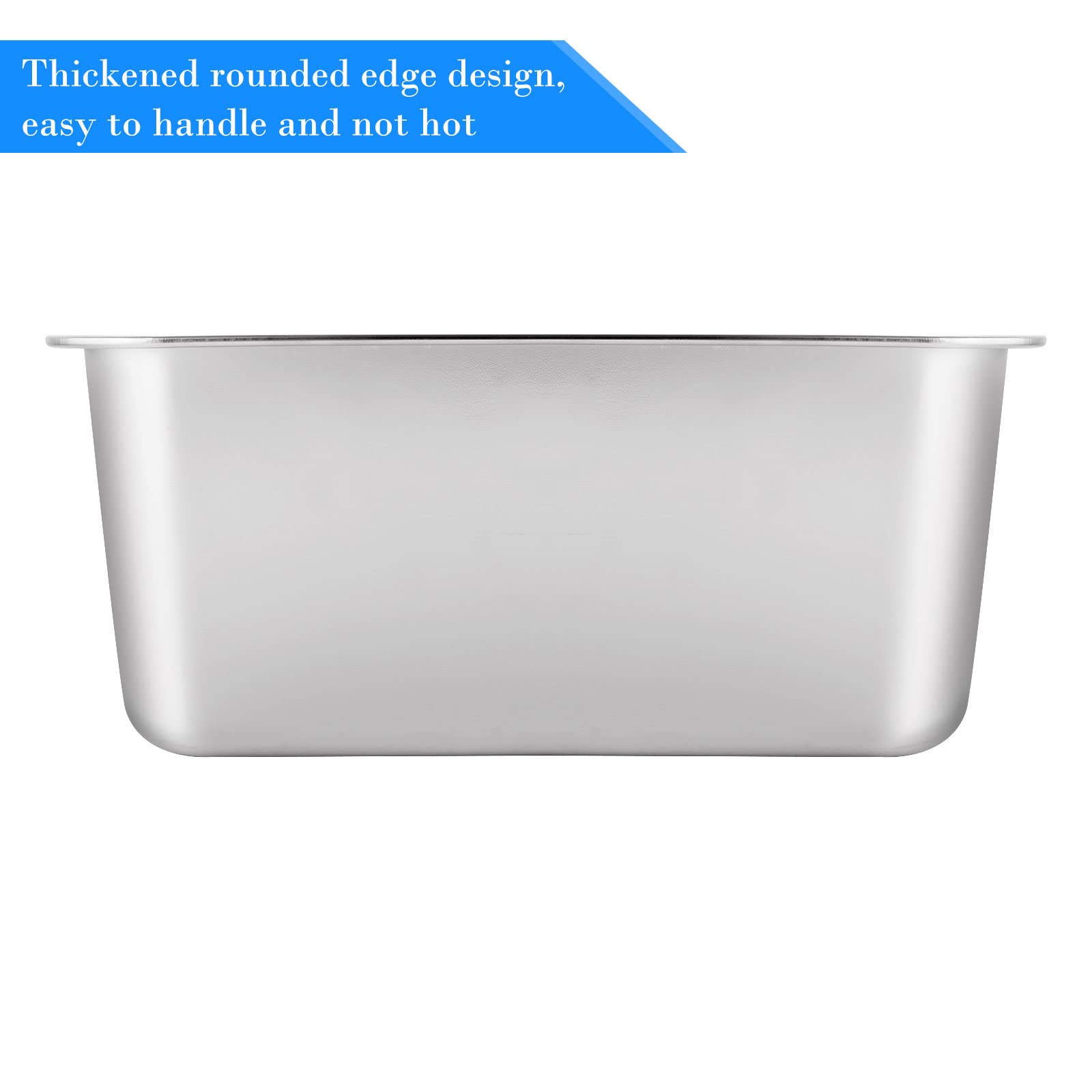 ASelected - Washing Up Bowl 304 Stainless Steel Large Rectangular 10 Litre 2