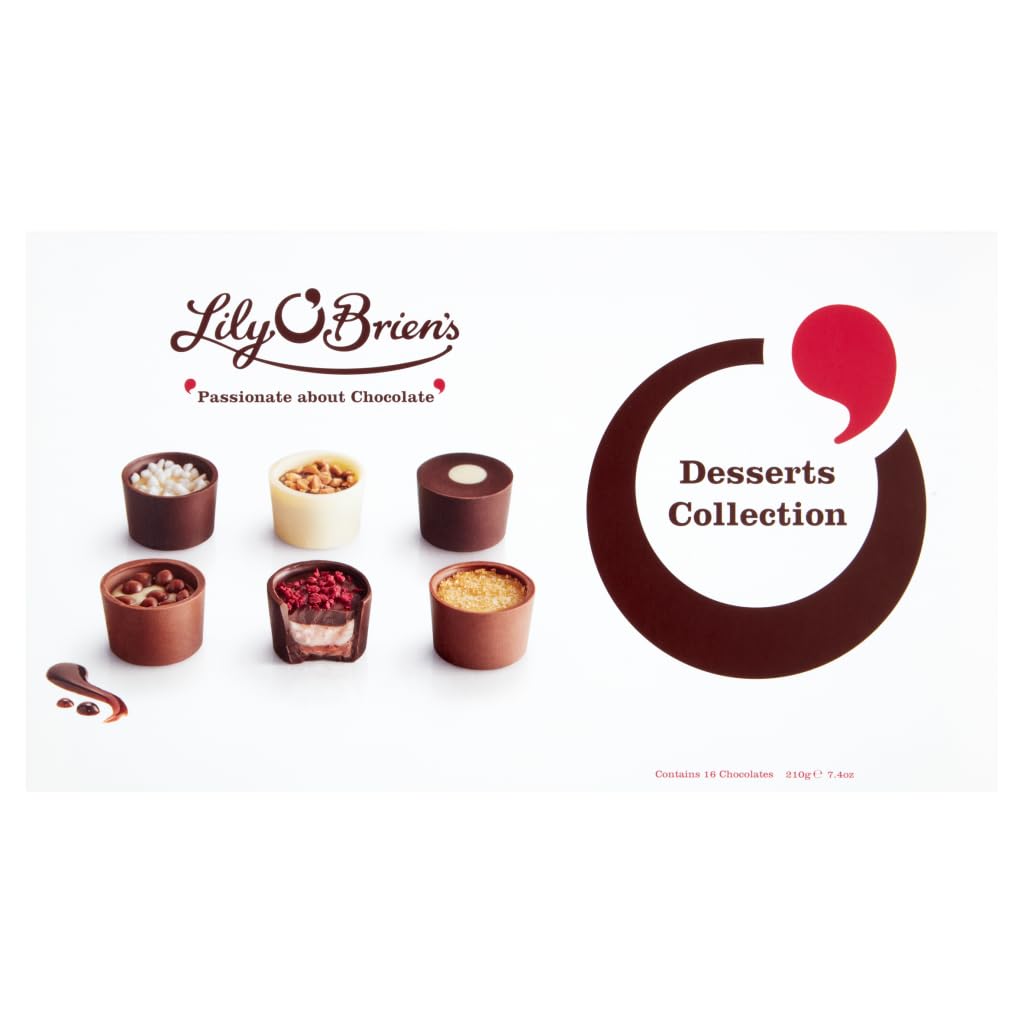 Lily O'Brien's Desserts Collection - 16 Assorted Chocolates | 210g Boxed Gift 1