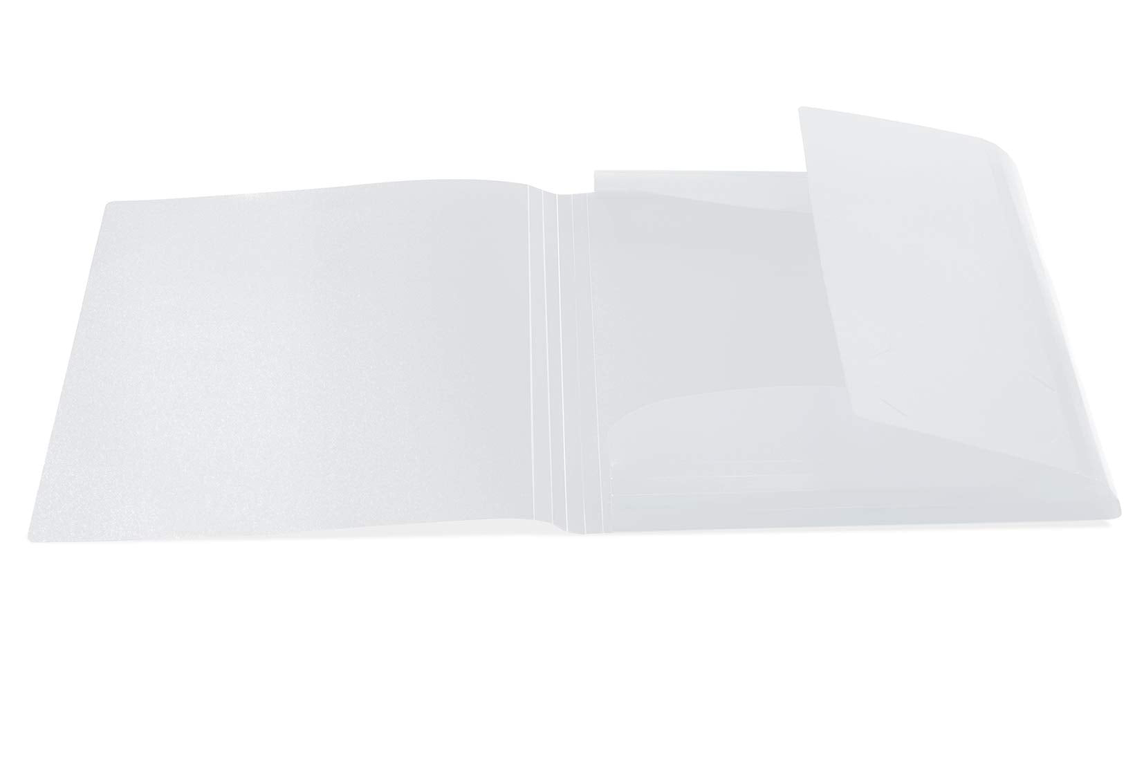 HERMA Elastic Folder - Translucent White A3 | Sturdy Polypropylene | 3 Inner Flaps