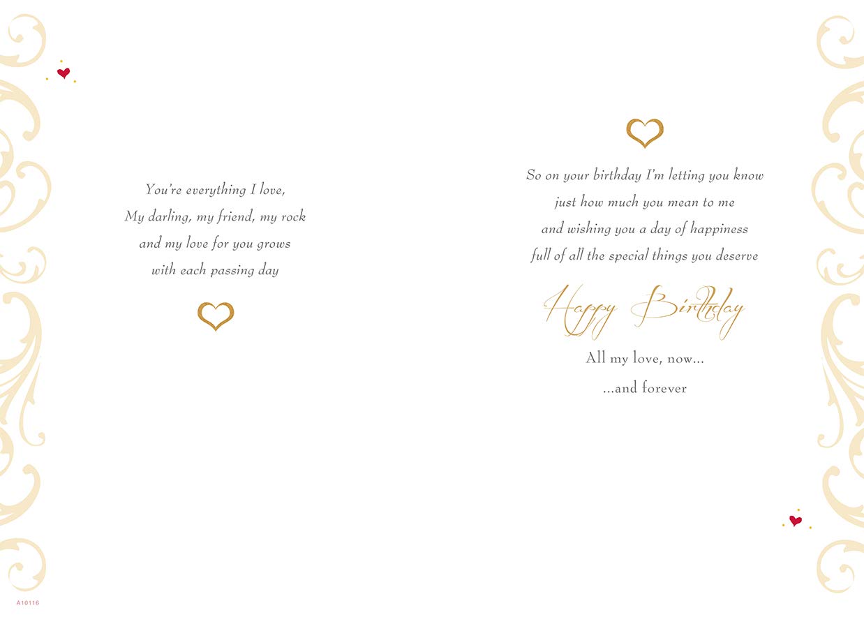 Piccadilly Greetings Husband Birthday Card - 10 x 7 Inches | Photo of Couple On Heart