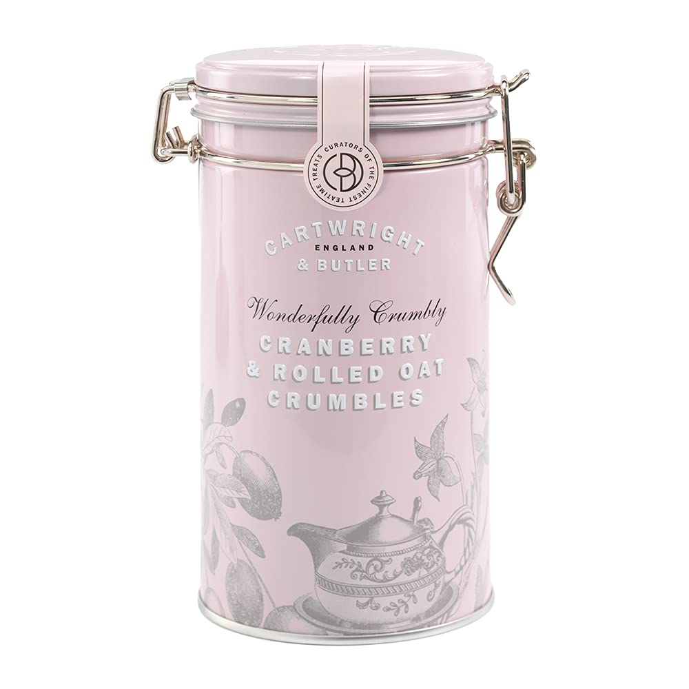 Cartwright & Butler Cranberry & Rolled Oat Crumbles - Handmade with Real Butter | 200g Tin