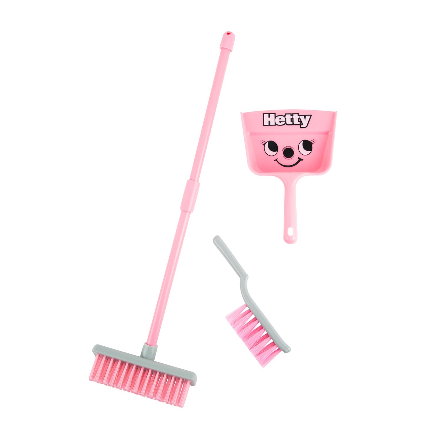 Casdon Hetty Brush Set - Child-Friendly Cleaning Toy for Ages 3+ | Includes Broom, Dustpan & Brush
