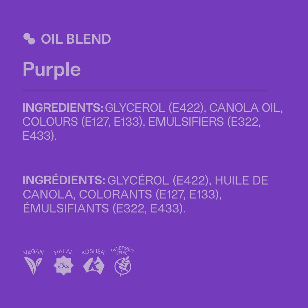 Colour Mill Oil Blend Food Colouring - Purple | Oil-Based, High Concentration, 20ml 8