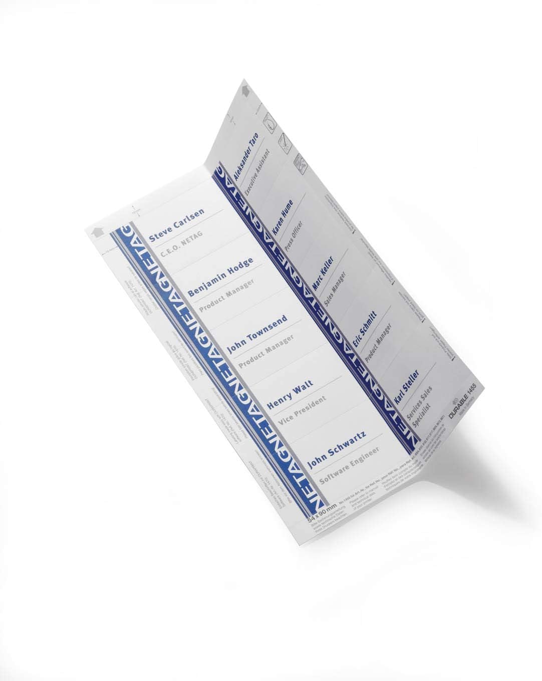 Durable Badge Inserts - 54 x 90 mm Printable Name Tags | Pack of 200 | Compatible with Inkjet & Laser Printers 3