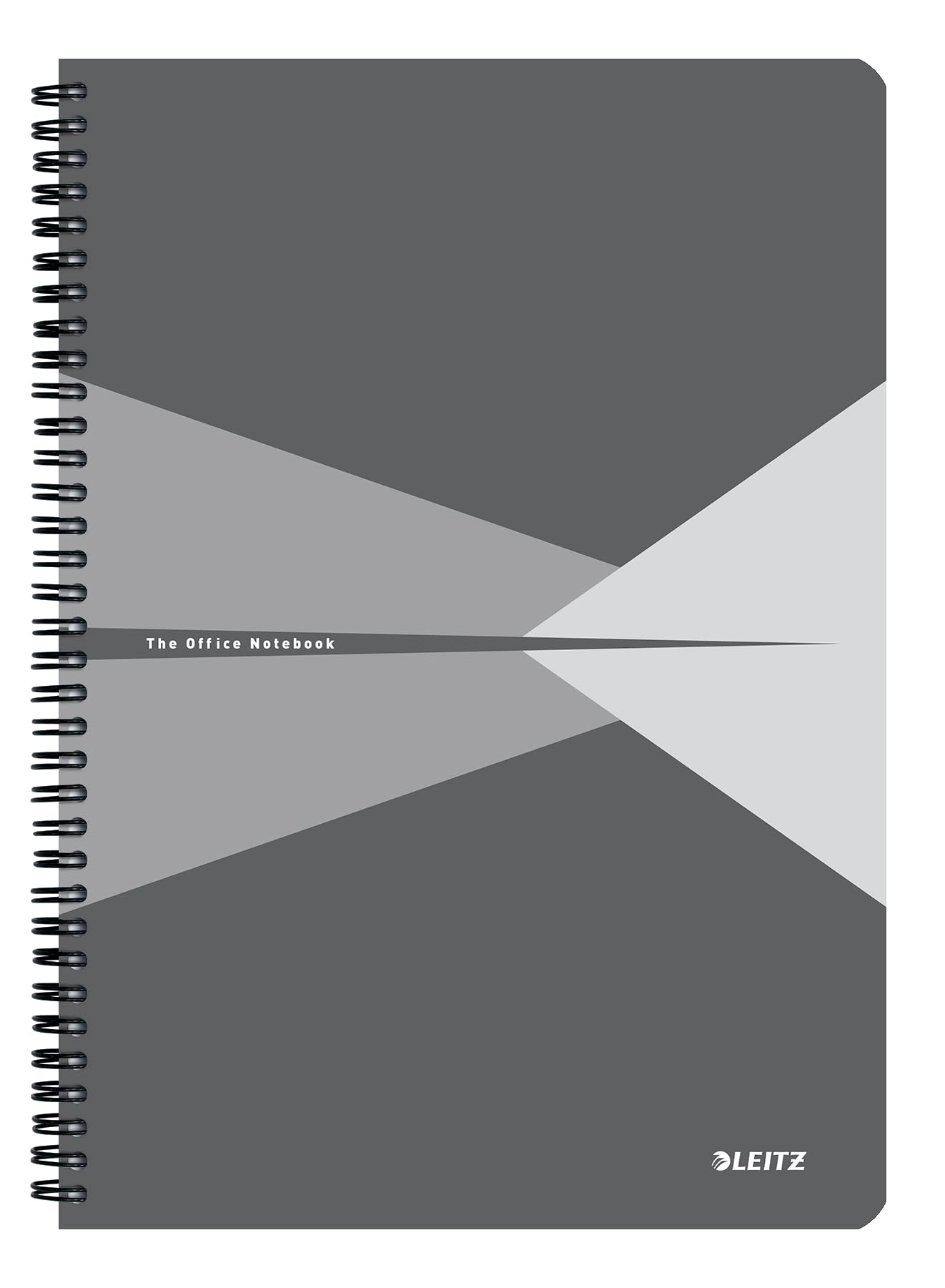 Leitz Office College Pad - A4 Squared Notebook | 180 Pages | Spiral Bound | Grey