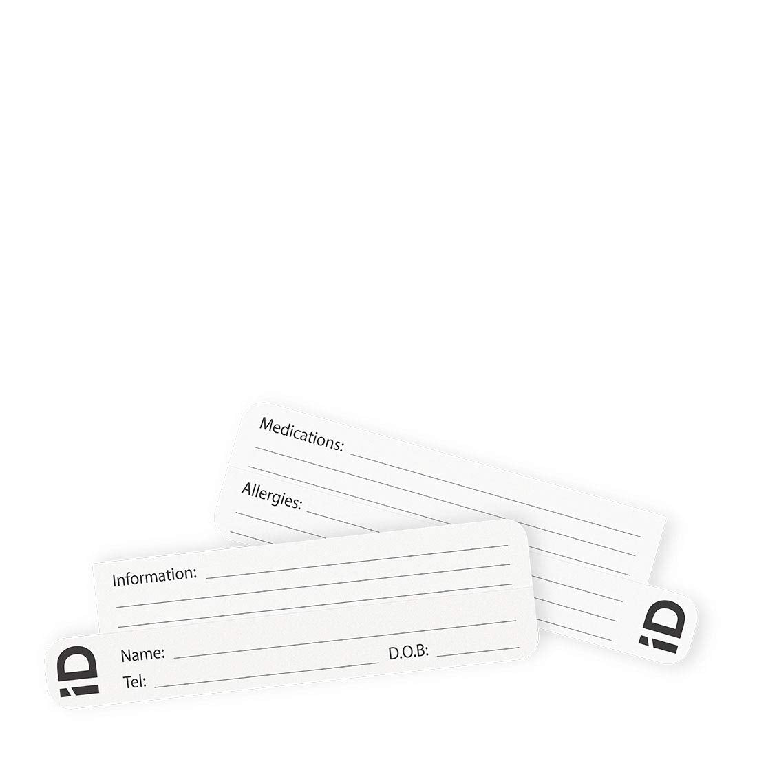 LittleLife Unicorn Identification Wristband - Soft Neoprene | Includes 2 ID Cards | White