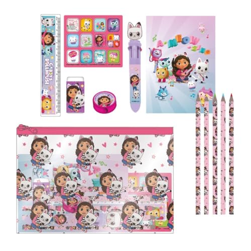 Gabby's Dollhouse School Stationery Set - Multicoloured (One Size)