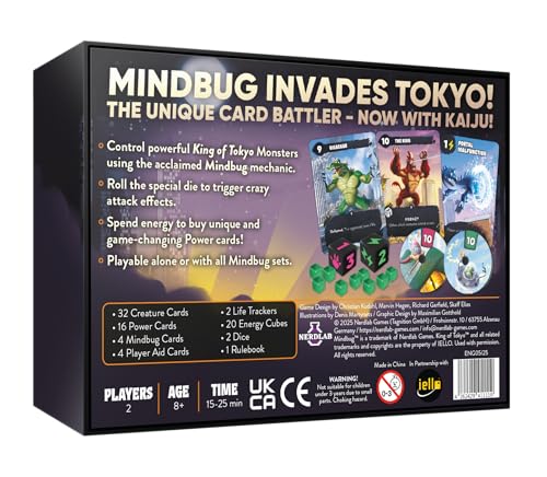 Nerdlab Games Mindbug x King of Tokyo Strategy Card Game 9