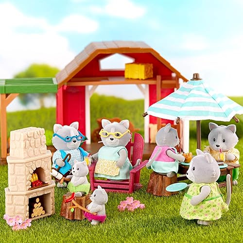 Li'l Woodzeez – The Daintypaw Cats – Collectible Toy Cat Figurines – 7-Piece Playset for Kids 7