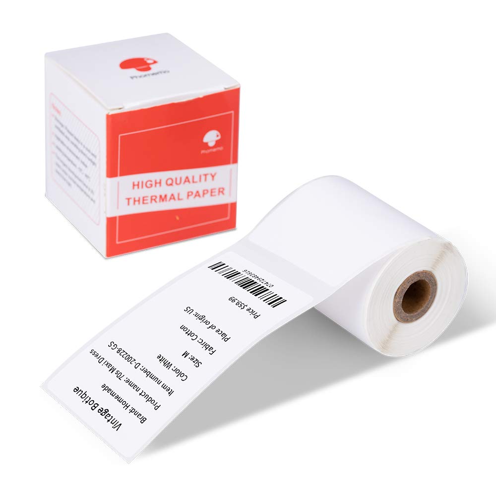 Phomemo Thermal Address Labels - 50x80mm Self-Adhesive | 100 Labels per Roll | Compatible with M110/M120/M220