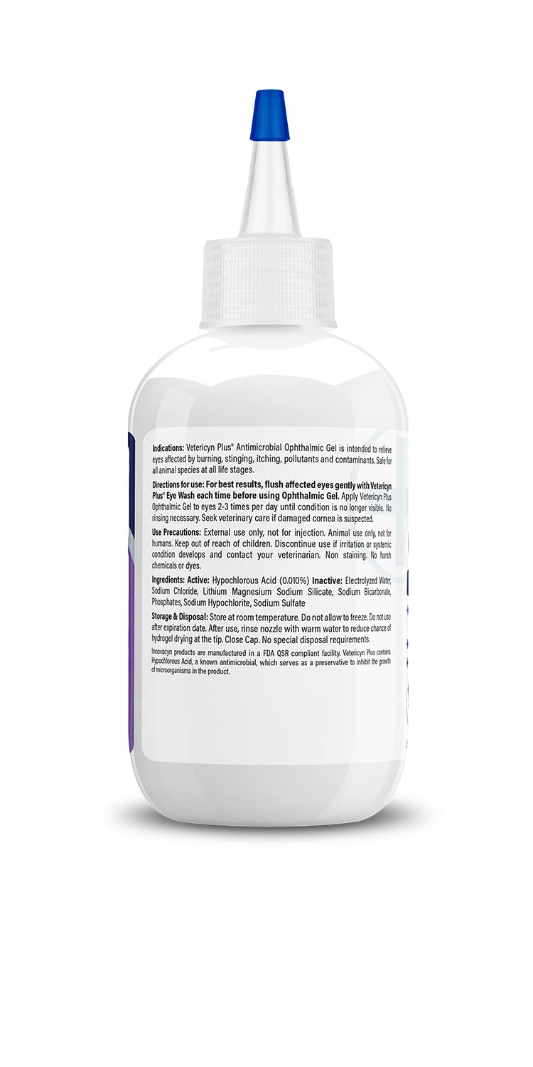 Vetericyn Plus Antimicrobial Ophthalmic Gel for Dogs & Cats - Relieves Redness & Irritation | 89 ml 4