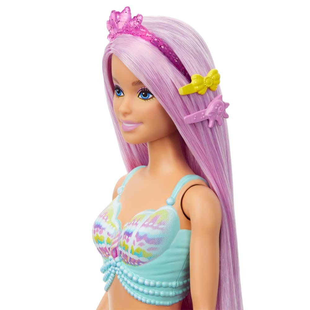 Barbie Mermaid Doll with 7-Inch Pink Fantasy Hair & Styling Accessories - Inspired by A Touch of Magic 11