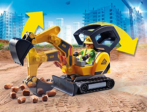 Playmobil 70443 City Action Construcion Piccolo escavatore con benna mobile 5