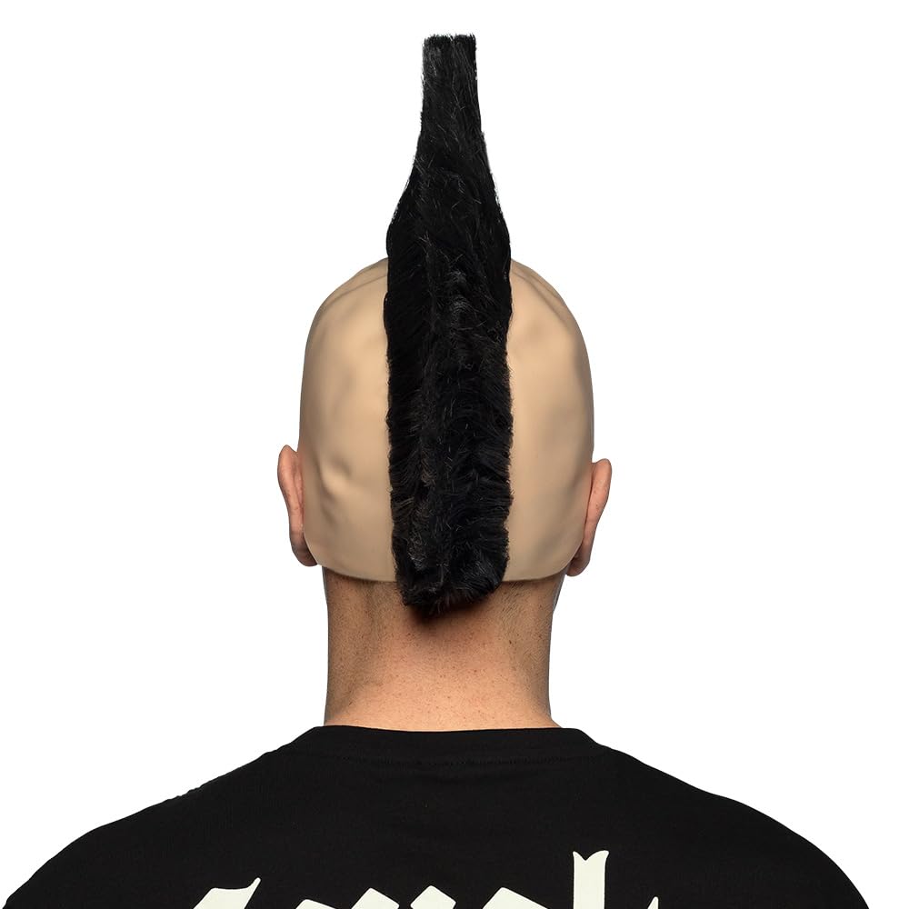 Boland Punk Crest Mohawk Wig – Black Adult Wig for Men 4