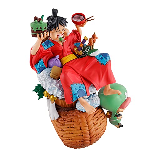 Megahouse Petitrama DX One Piece - Logbox Re Birth Vol. 1 - Monkey D. Luffy & Tony Tony Chopper Statuette (MGH51735)