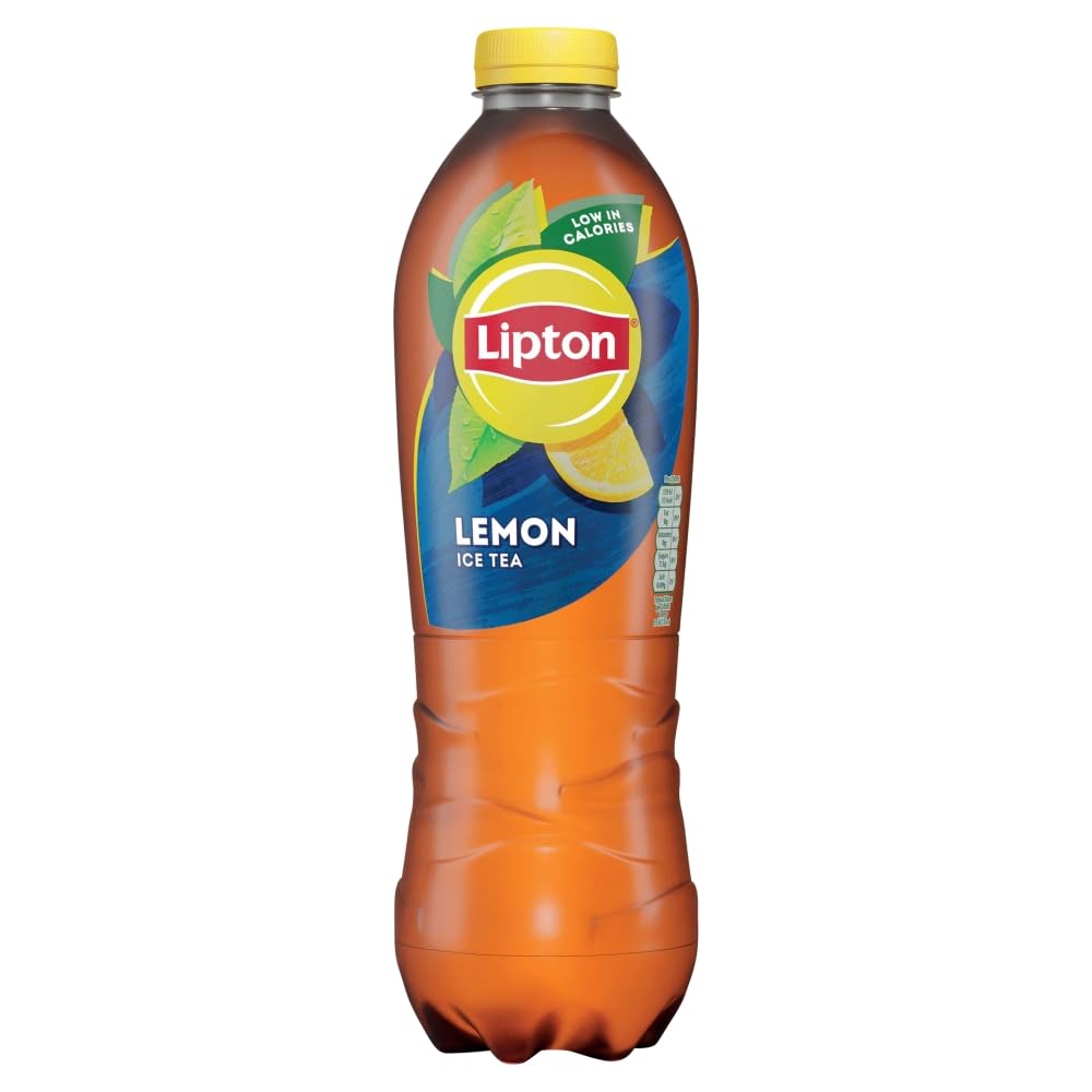 Lipton Lemon Bottled Ice Tea - Low Calorie Soft Drink | 1.25L | 100% Black Tea