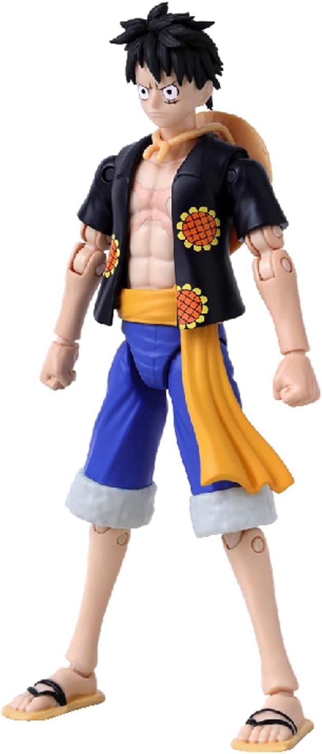 Monkey D. Luffy 'Dressrosa Version' Action Figure - 17cm Anime Heroes Collectible by Bandai