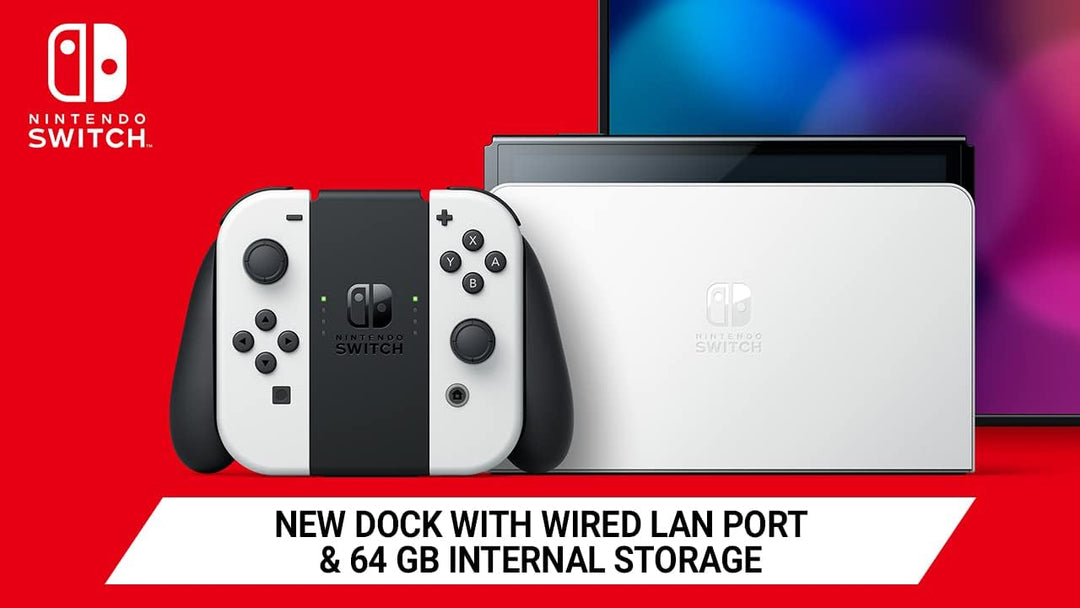 Nintendo Switch (OLED Model) - Neon Blue/Neon Red