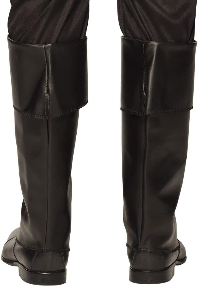 Boland Pirate Musketeer Synthetic Leather Boot Tops Black