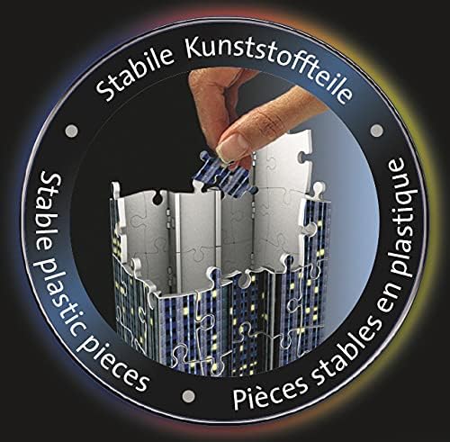 Ravensburger Empire State Building 3D Puzzle - Night Edition with LED Lighting, 216 Pieces 2