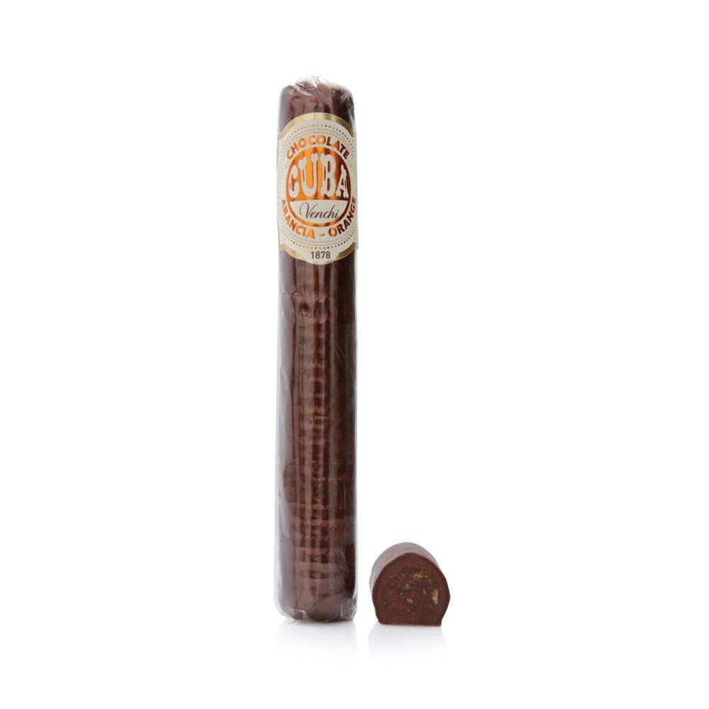 Venchi Dark Chocolate Cigar with Orange Truffle Filling 100g