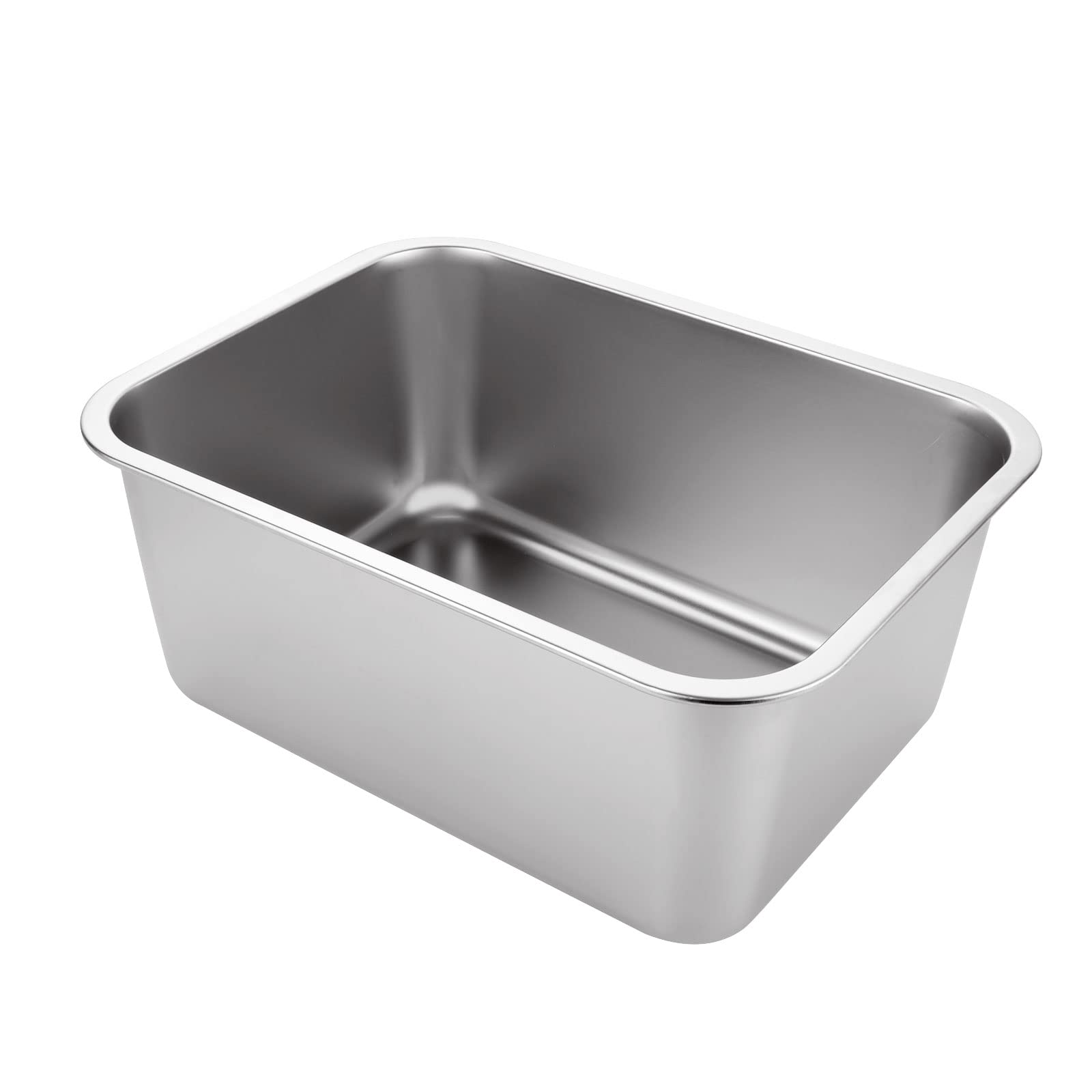 ASelected - Washing Up Bowl 304 Stainless Steel Large Rectangular 10 Litre 1