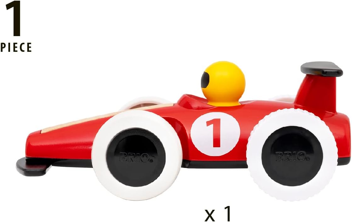 BRIO Large Pull Back F1 Race Car - Educational Toddler Vehicle for Ages 18 Months+