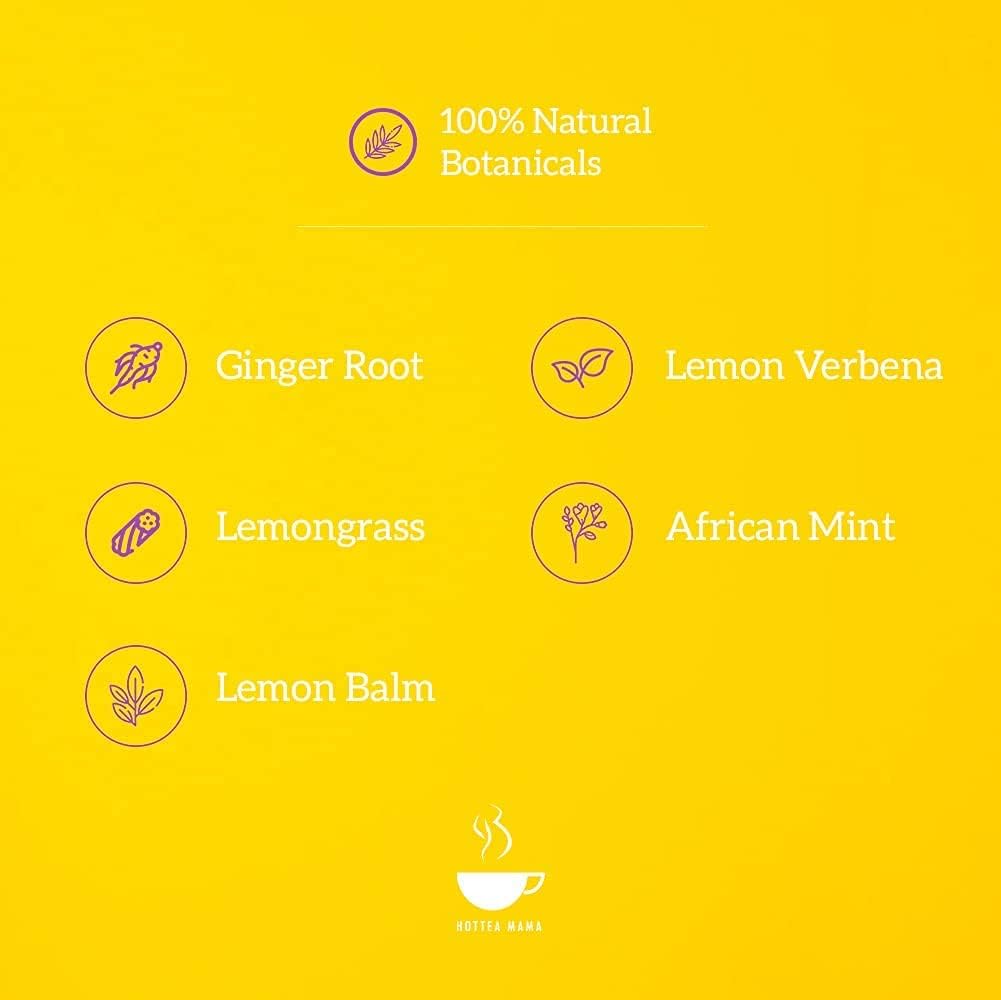 HOTTEA MAMA Morning Rescue Pregnancy Tea | Caffeine-Free Herbal Blend for Nausea Relief