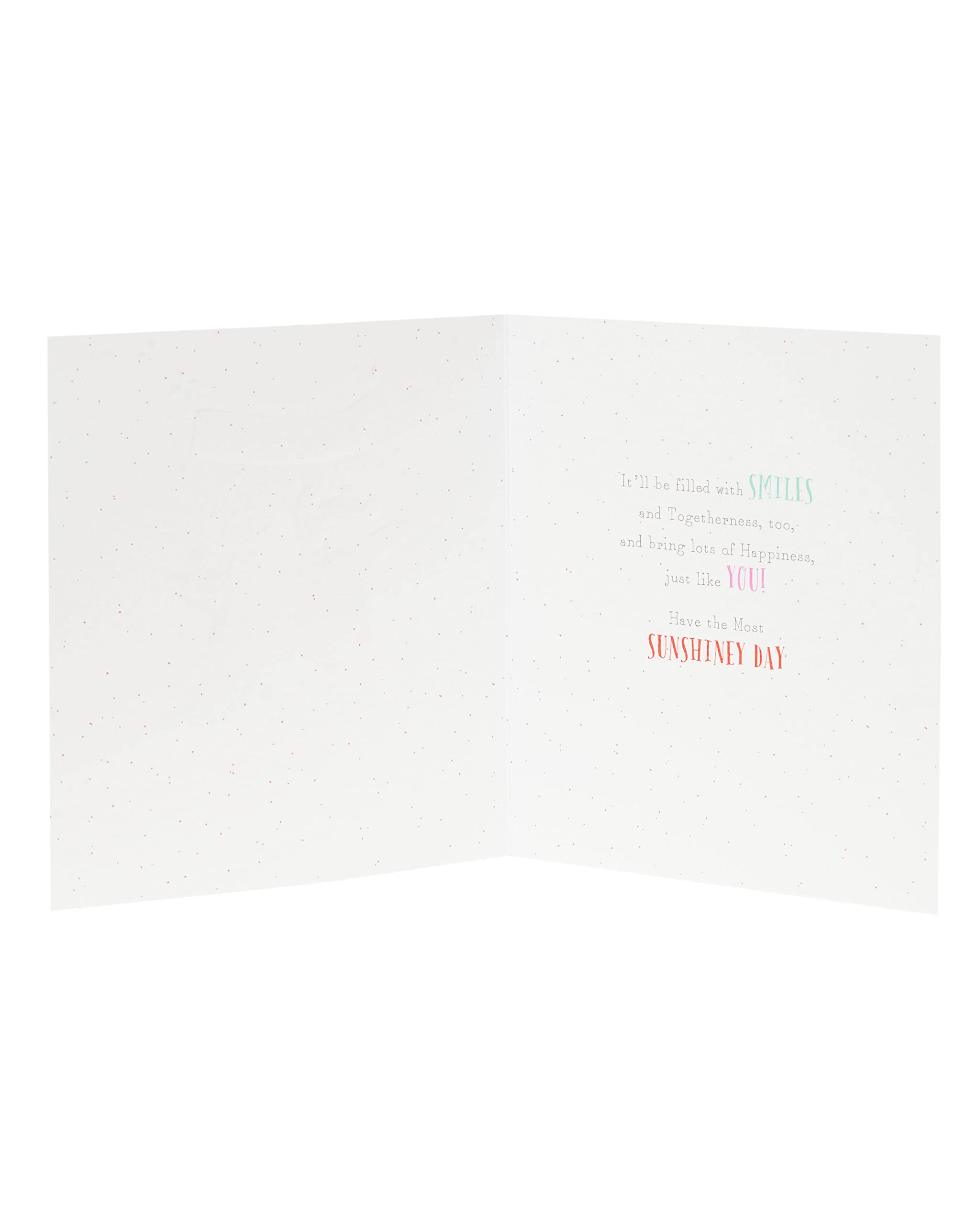 UK Greetings Winnie the Pooh Christening Card - Embossed & Foil Finish | 159 x 184 mm