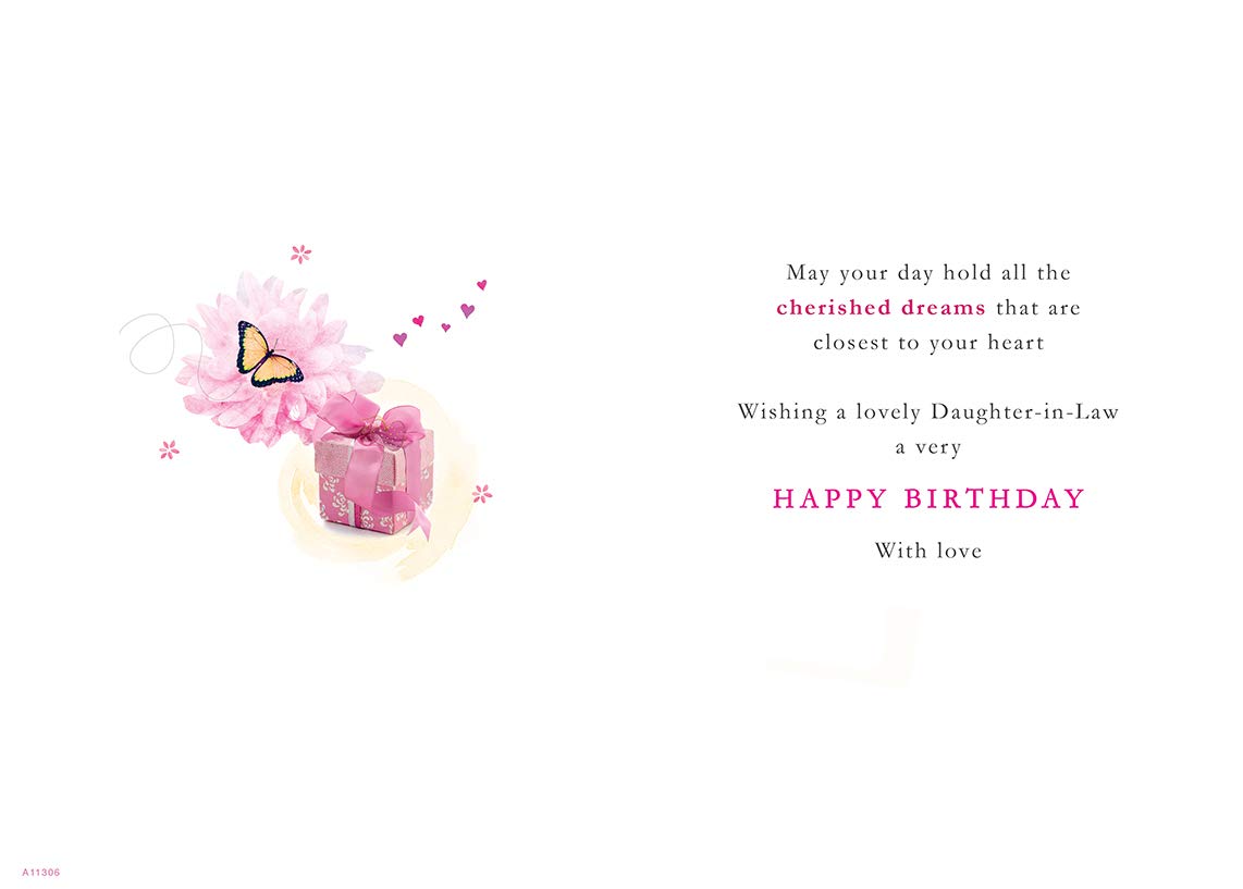 Piccadilly Greetings Daughter In Law Birthday Card - 9 x 6 Inches