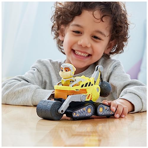 Paw Patrol: The Mighty Movie Rubble's Construction Truck with Light-Up Action Figure, Lights & Sounds - Kids' Toy for Ages 3+ 19