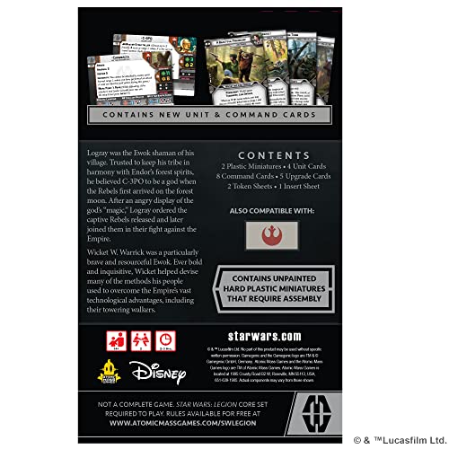 Atomic Mass Games Star Wars: Legion Logray & Wicket Commander Expansion 5