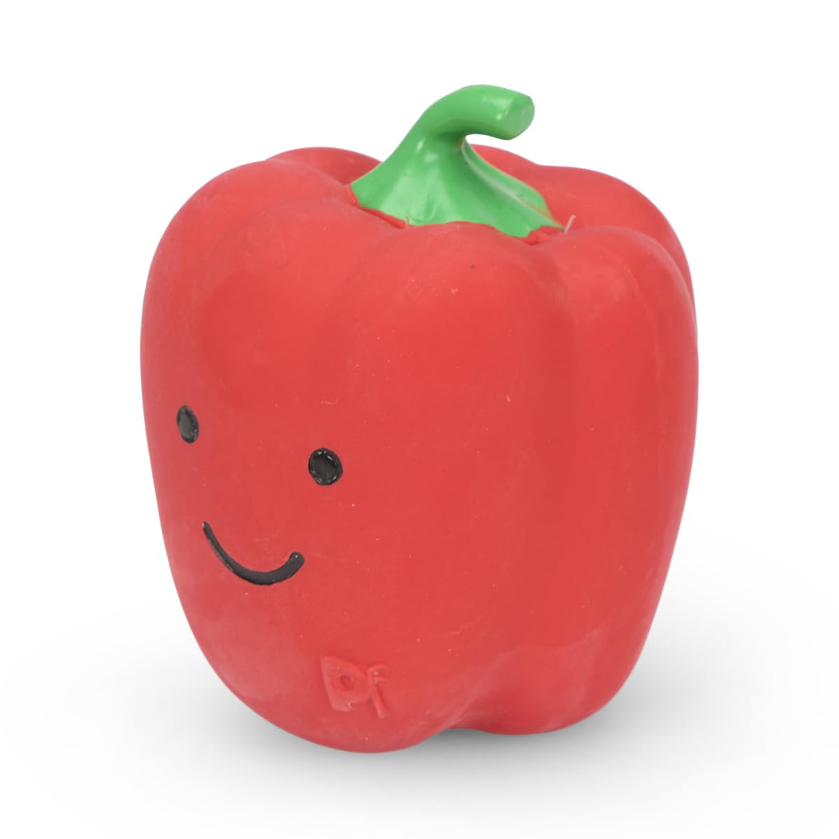 Petface Foodie Faces Red Pepper Latex Dog Toy with Squeaker | Small Size | Natural Rubber