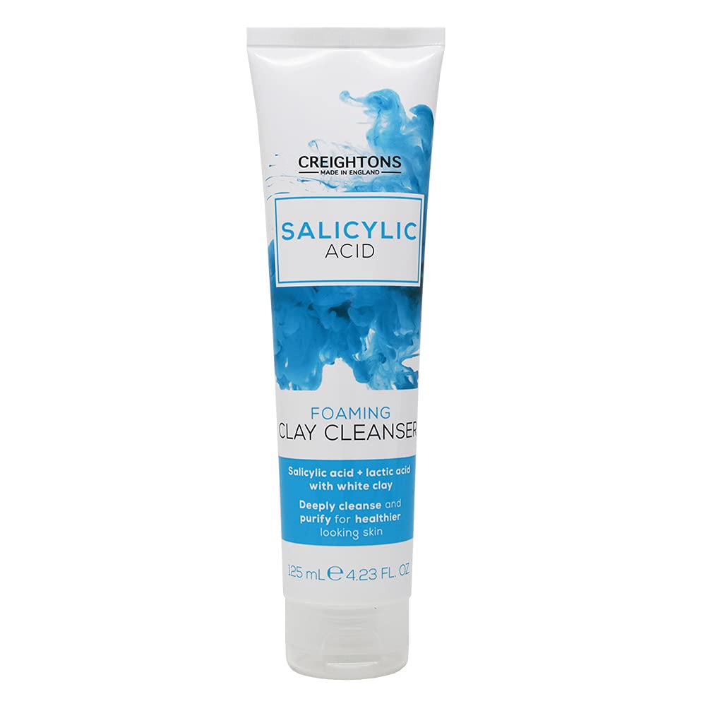 Creightons Salicylic Acid Foaming Clay Cleanser - Acne Prevention | 125ml | Oily Skin