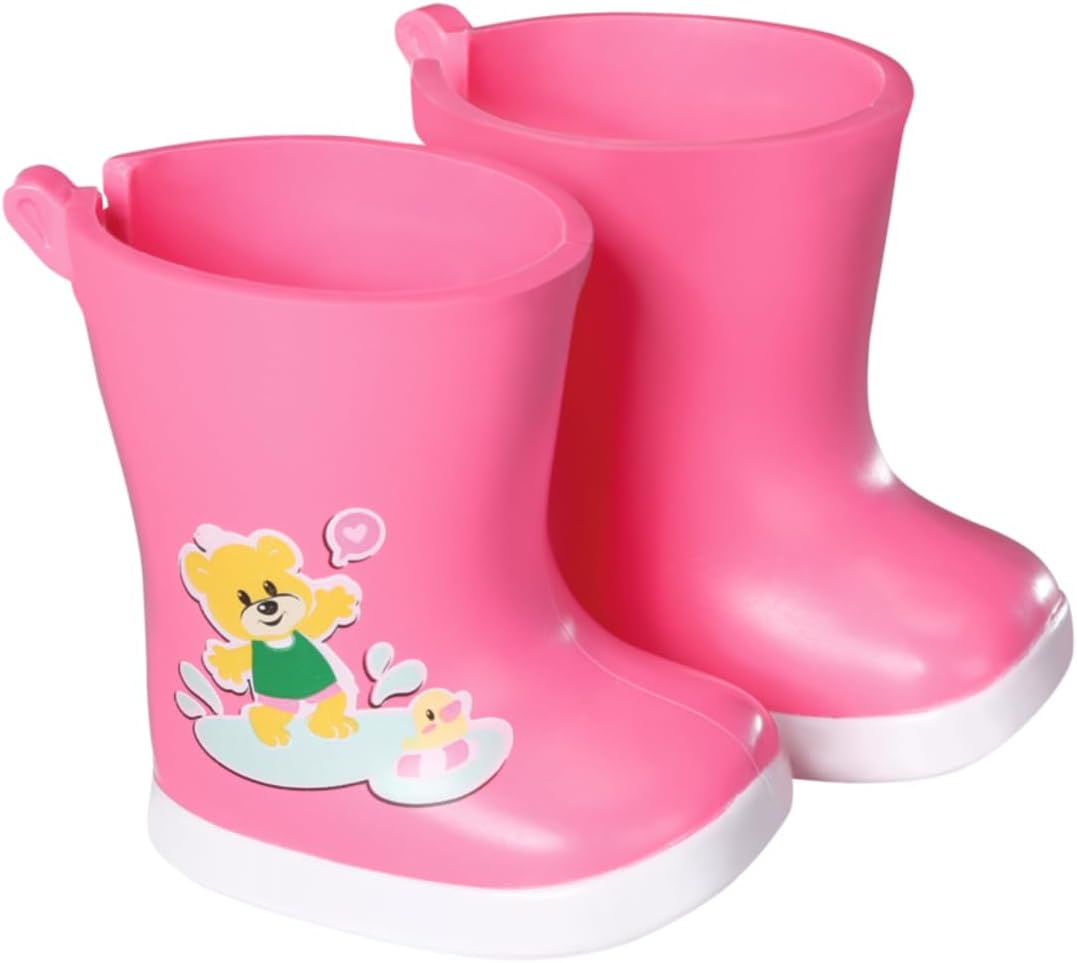 BABY born Little Outdoor Onesie 836323 - Green Rain Suit with Pink Wellies for 36cm Dolls 2