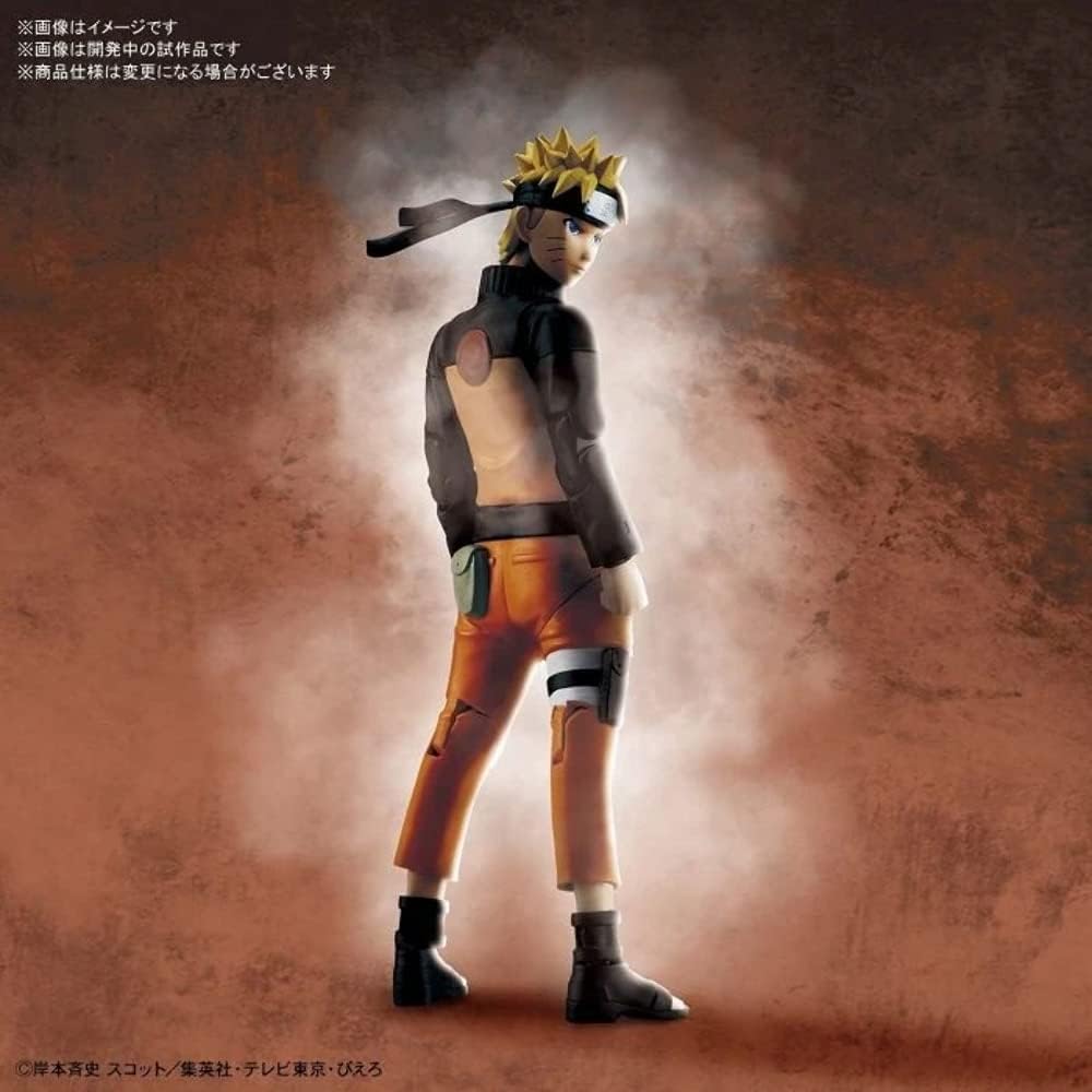 Naruto Uzumaki Figure-rise Standard Model Kit - Action Poses & Magnets for Wall Display, Ages 13+