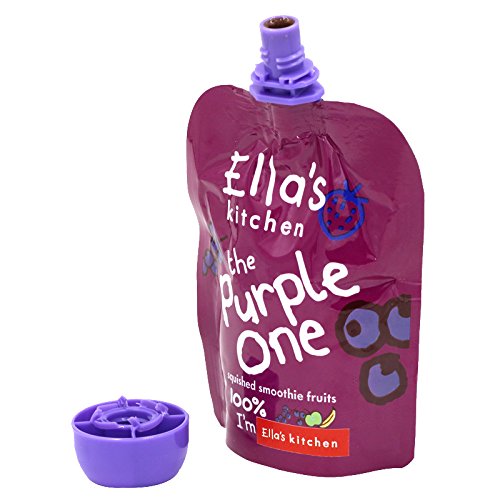 Ella's Kitchen Organic Fruit Smoothie The Purple One - Blackcurrant & Blueberry | 90g 3