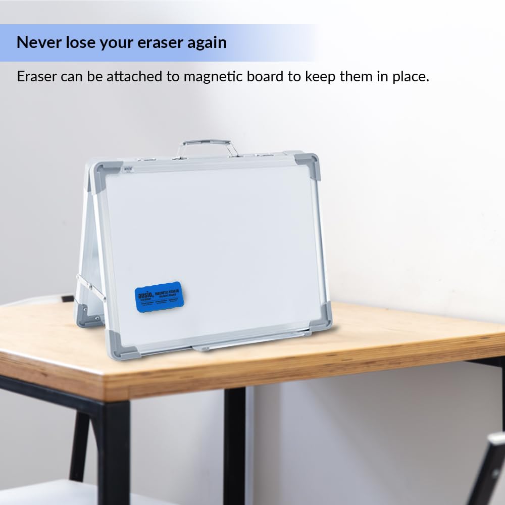 ANSIO Magnetic Whiteboard Eraser - Durable, Lightweight, Eco-Friendly | Multiple Colors 2