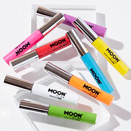 Moon Glow Neon UV Eye Liner 10ml Amarillo brilla intensamente bajo iluminación UV