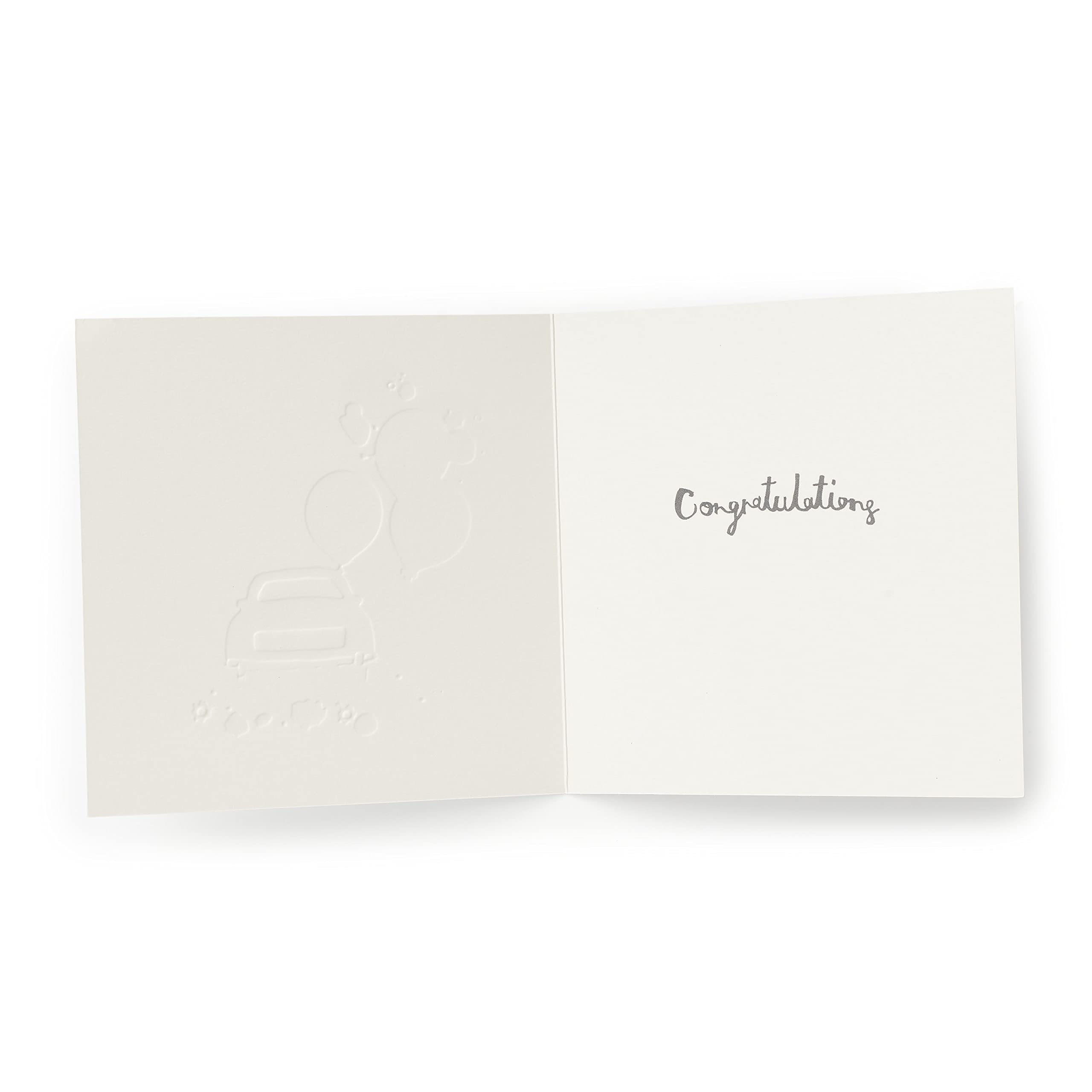 Kindred Just Married Car Wedding Card | 165 x 165 mm | FSC Certified 2