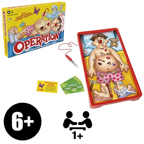 Juego de operación clásico de Hasbro Gaming