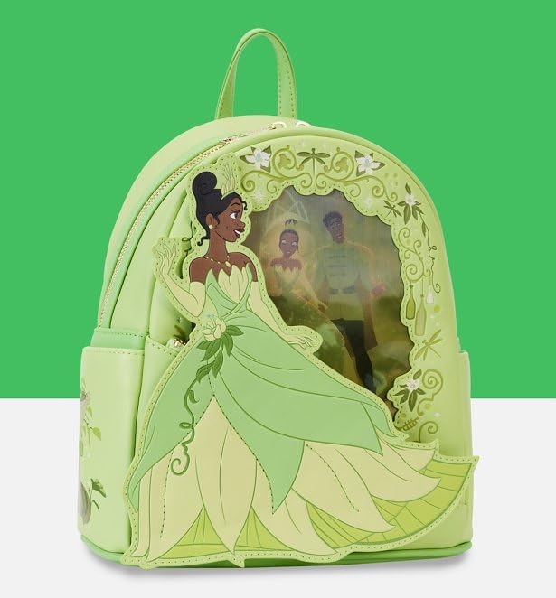 Loungefly Disney Princess and the Frog Tiana Lenticular Mini Backpack (Model Number)