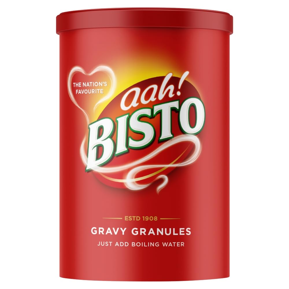 Bisto Beef Gravy Granules - Reduced Salt | Quick & Easy Preparation | 190 g Drum 1