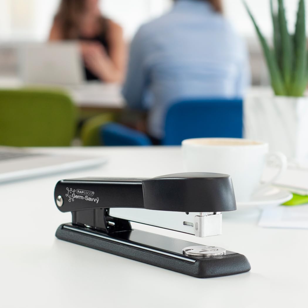 RAPESCO 1733 Business Pack - 6 Antibacterial Desktop Staplers | 25 Sheet Capacity 5