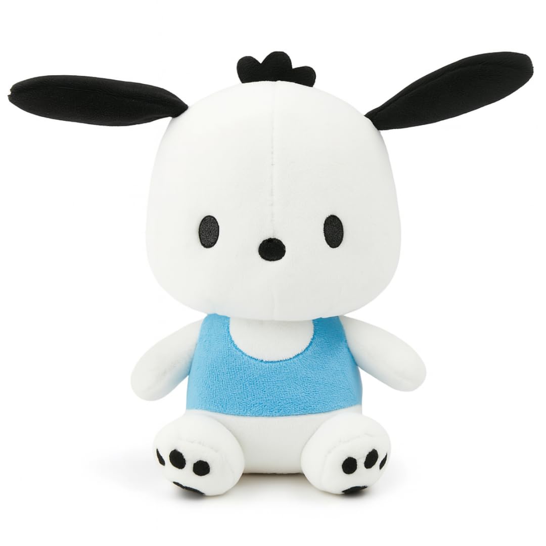 Pochacco Sanrio Plush 15cm Sitting Dog - Official Hello Kitty & Friends Soft Toy