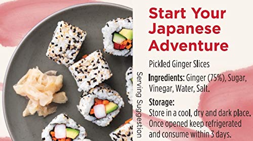 Yutaka - Sushi Ginger 120g (Pack of 4) | Sweet & Mild Pickled Gari | All-Natural Vegan-Friendly 5