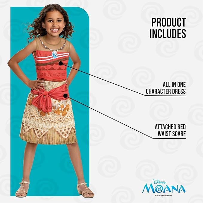 Disguise Disney Moana Costume - Toddler (3-4 Years) 12