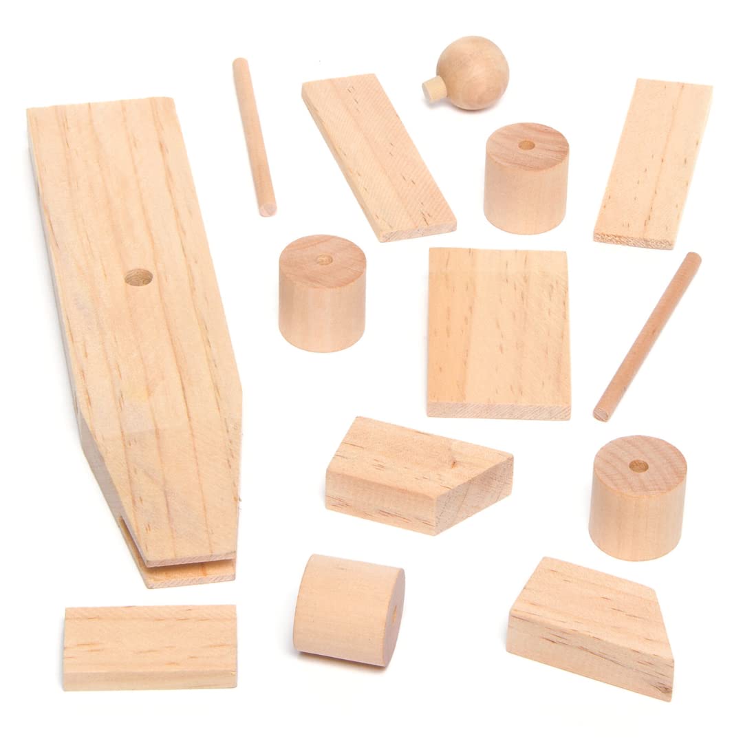 Baker Ross Paint Your Own Wooden Racing Car Craft Kit - 2 Pack, 17.5cm Long | Ages 5+ 2