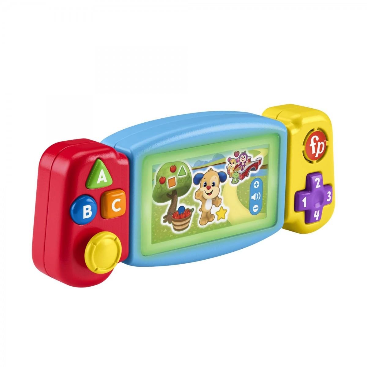 Fisher-Price Laugh & Learn Pretend Video Game Toddler Toy with Lights, Sounds & Learning Activities 11